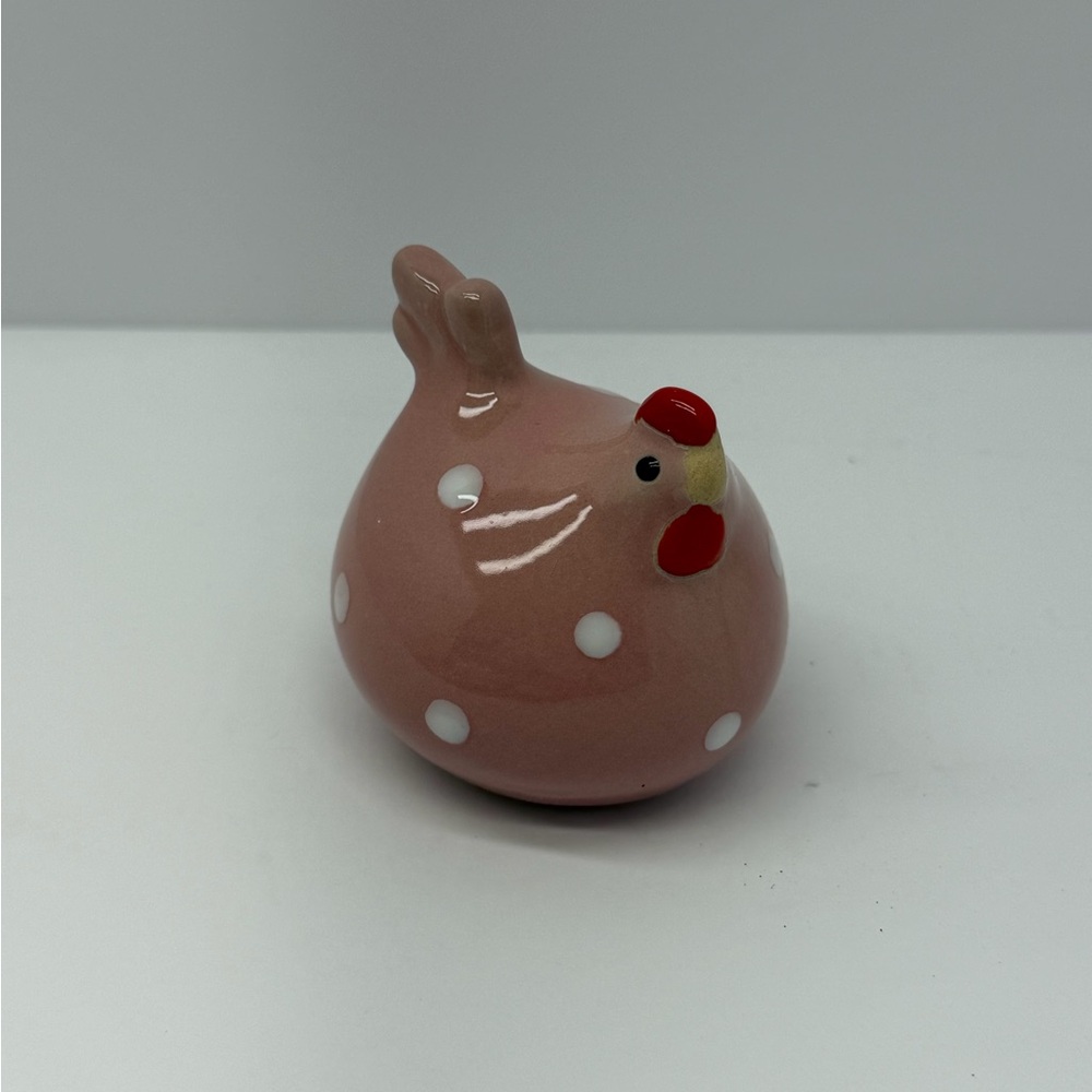 Vintage Ceramic Chicken Figurines Set Cottagecore set of four 2.5” - Picture 2 of 8